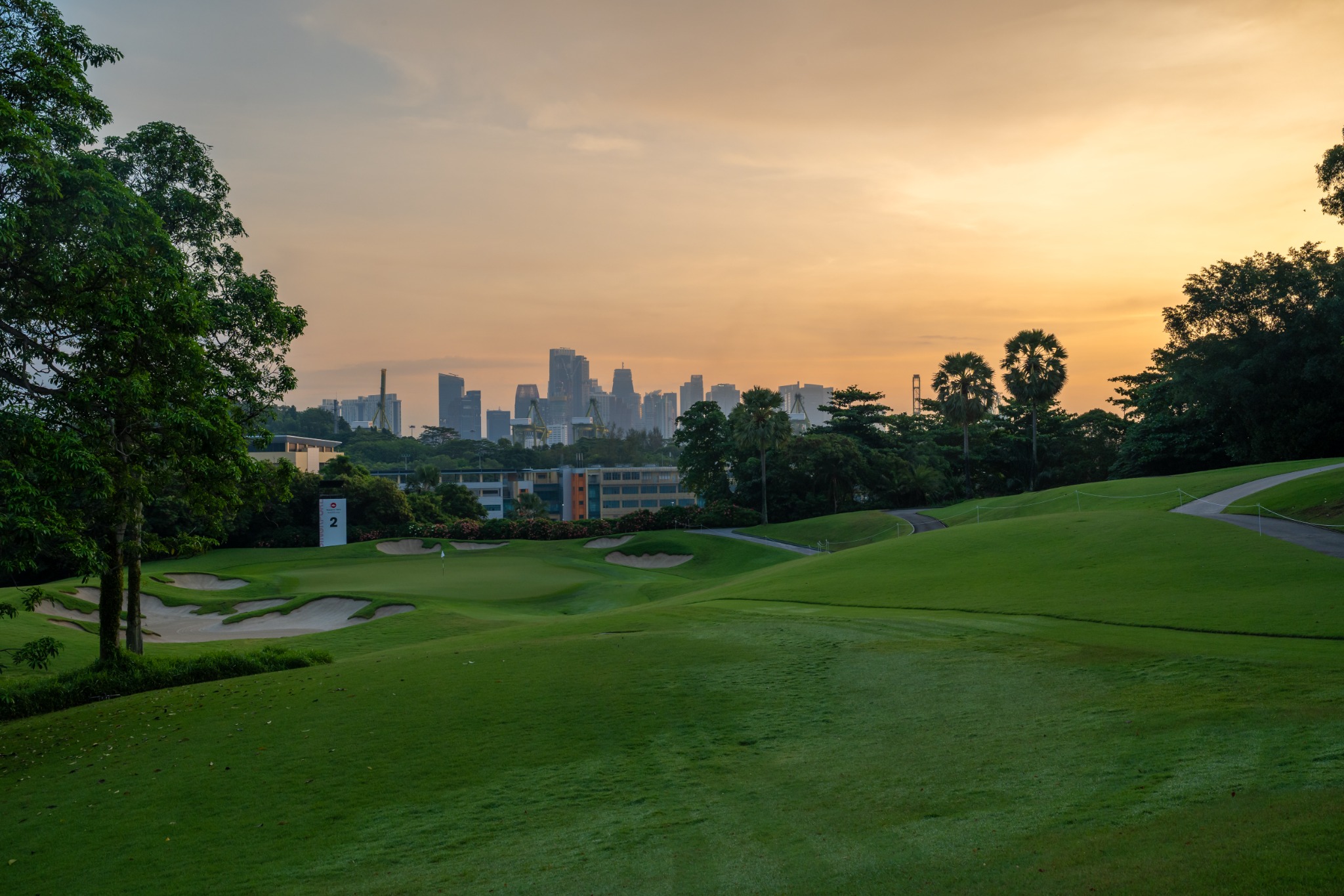 The course pictured during official practice for the Singapore Open presented by The Business Times at Sentosa Golf Club, The Serapong. Picture by Asian Tour.