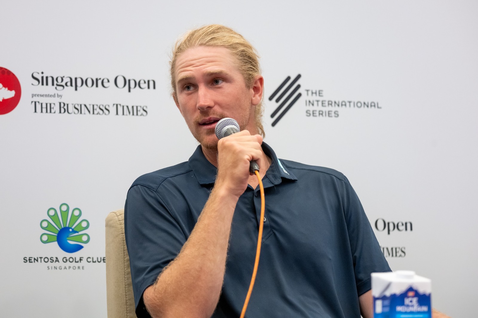 Travis Smyth of Australia pictured during the press conference ahead of Singapore Open presented by The Business Times at Sentosa Golf Club, The Serapong. Picture by Asian Tour.